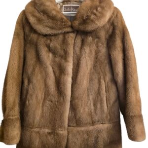 BOSTON FUR VINTAGE Mink Fur Convertible Coat